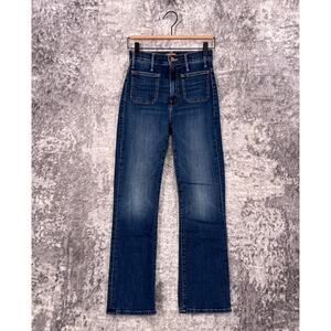 Mother Jeans 25 Womens Hustler Patch Pocket Ankle Dark Wash Denim